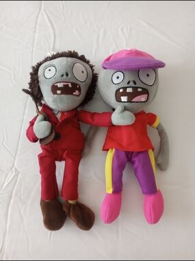 Plants X Zombies Dancing Guitar King/Breakdancer Hanging Soft Stuffed Toy